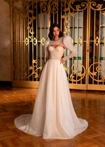 Strapless Sweetheart Wedding Gown With Bolero