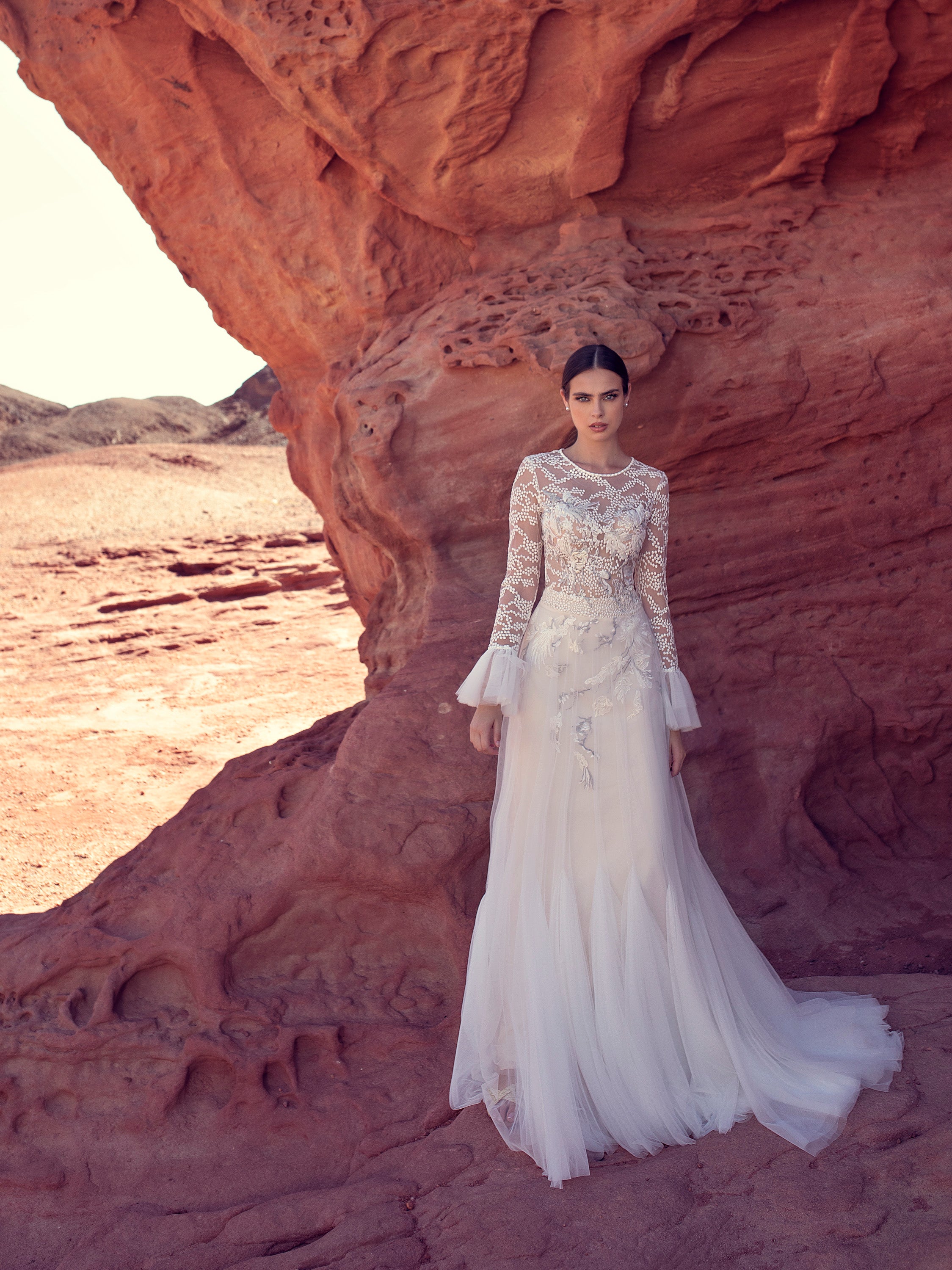 Long Sleeve Lace Wedding Dress HAREM's Brides Long Sleeve Lace Wedding Dress HAREM's Brides