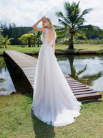Sleeveless A-Line Wedding Dress