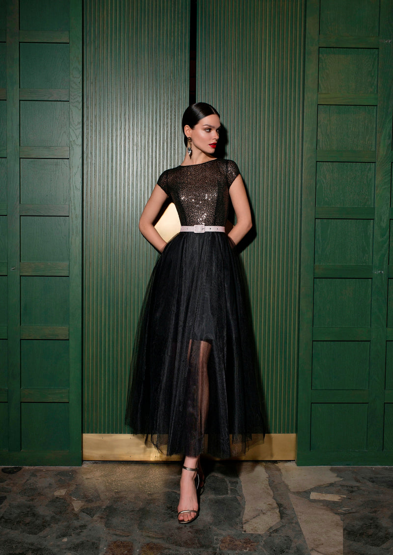 High Neck Sleeveless Black Dress HAREM's Brides High Neck Sleeveless Black Dress HAREM's Brides