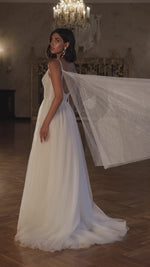 A-Line Wedding Dress With Angel Wings